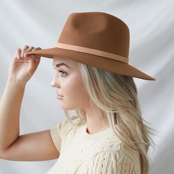 Lack of Color The Grove Fedora Hat Brown Wool w/ Suede Leather Band Sz Small - Picture 2 of 14